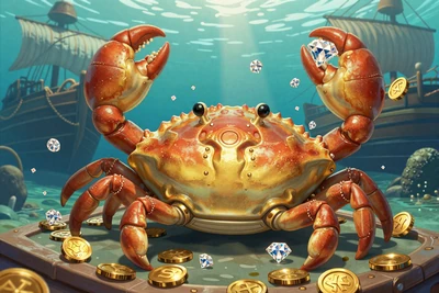 Cash Crab exklusiver Spielautomat mit goldener Krabbe und Unterwasserschatz